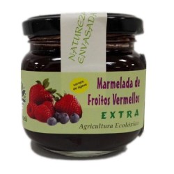 Mermelada ecológica de frutos rojos sin azúcar